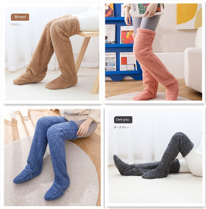 Cozy, Stylish, Warm, Breathable Toes Over Knee Fuzzy Long Socks