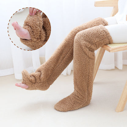 Cozy, Stylish, Warm, Breathable Toes Over Knee Fuzzy Long Socks