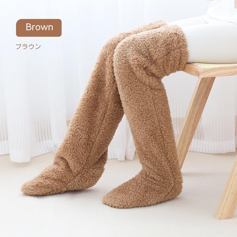 Cozy, Stylish, Warm, Breathable Toes Over Knee Fuzzy Long Socks