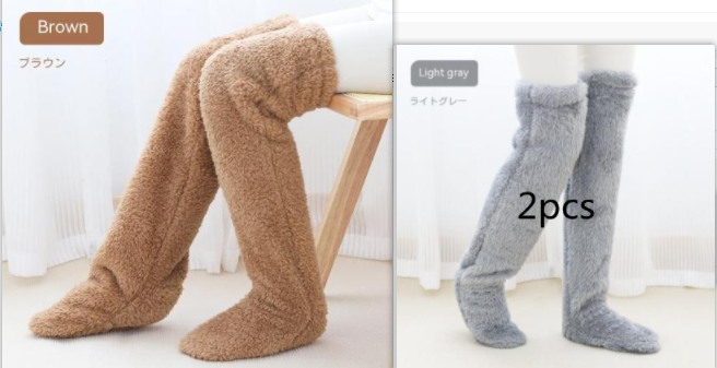 Cozy, Stylish, Warm, Breathable Toes Over Knee Fuzzy Long Socks