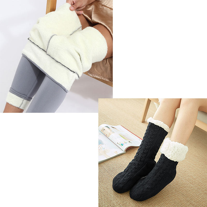 Warm and duveted Cashmere Tight Thermal Pants Autumn And Winter Cashmere Leggings For Women