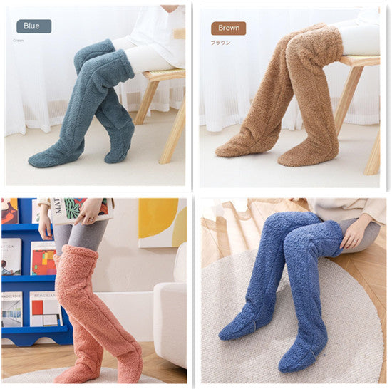 Cozy, Stylish, Warm, Breathable Toes Over Knee Fuzzy Long Socks