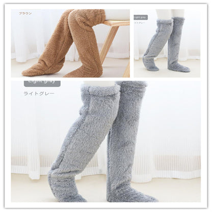 Cozy, Stylish, Warm, Breathable Toes Over Knee Fuzzy Long Socks