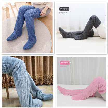 Cozy, Stylish, Warm, Breathable Toes Over Knee Fuzzy Long Socks