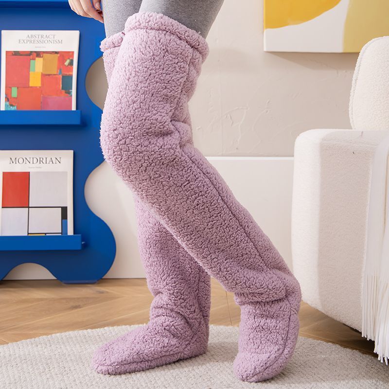 Cozy, Stylish, Warm, Breathable Toes Over Knee Fuzzy Long Socks