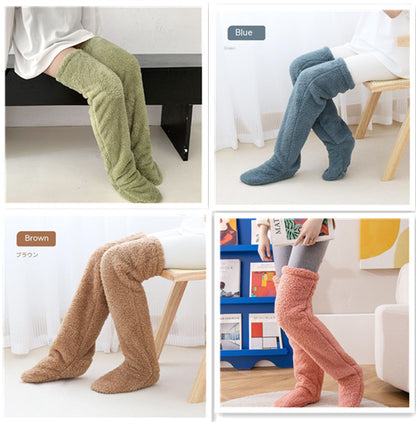 Cozy, Stylish, Warm, Breathable Toes Over Knee Fuzzy Long Socks