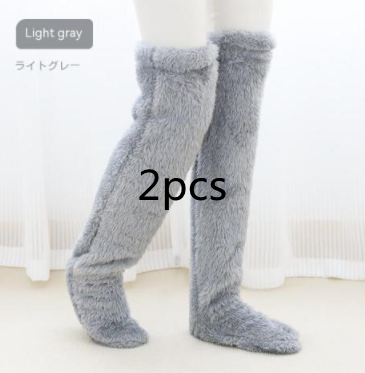 Cozy, Stylish, Warm, Breathable Toes Over Knee Fuzzy Long Socks