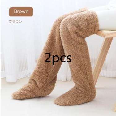 Cozy, Stylish, Warm, Breathable Toes Over Knee Fuzzy Long Socks