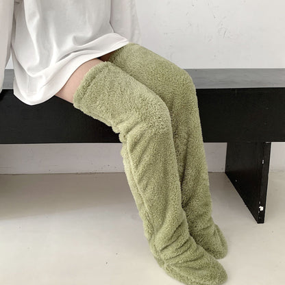 Cozy, Stylish, Warm, Breathable Toes Over Knee Fuzzy Long Socks