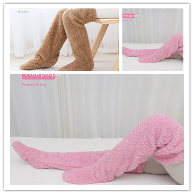 Cozy, Stylish, Warm, Breathable Toes Over Knee Fuzzy Long Socks