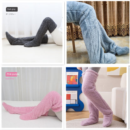 Cozy, Stylish, Warm, Breathable Toes Over Knee Fuzzy Long Socks