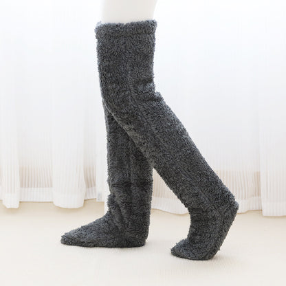 Cozy, Stylish, Warm, Breathable Toes Over Knee Fuzzy Long Socks