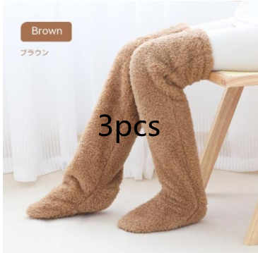 Cozy, Stylish, Warm, Breathable Toes Over Knee Fuzzy Long Socks